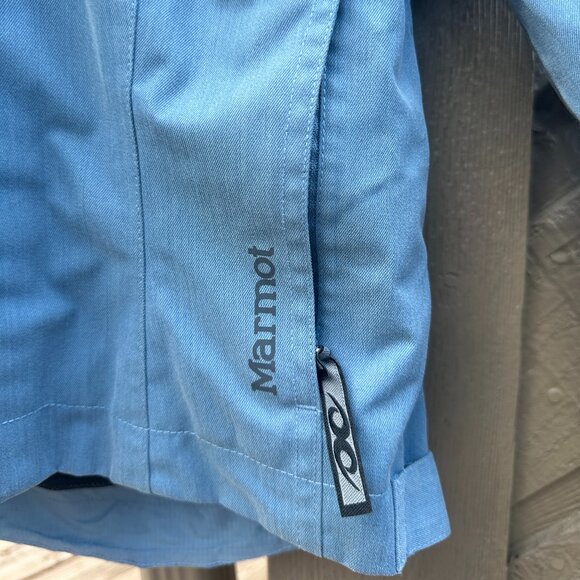 EUC Marmot Precip (?) Technical Jacket Powder Blue - Rain, Wind, Snow - Picture 5 of 15